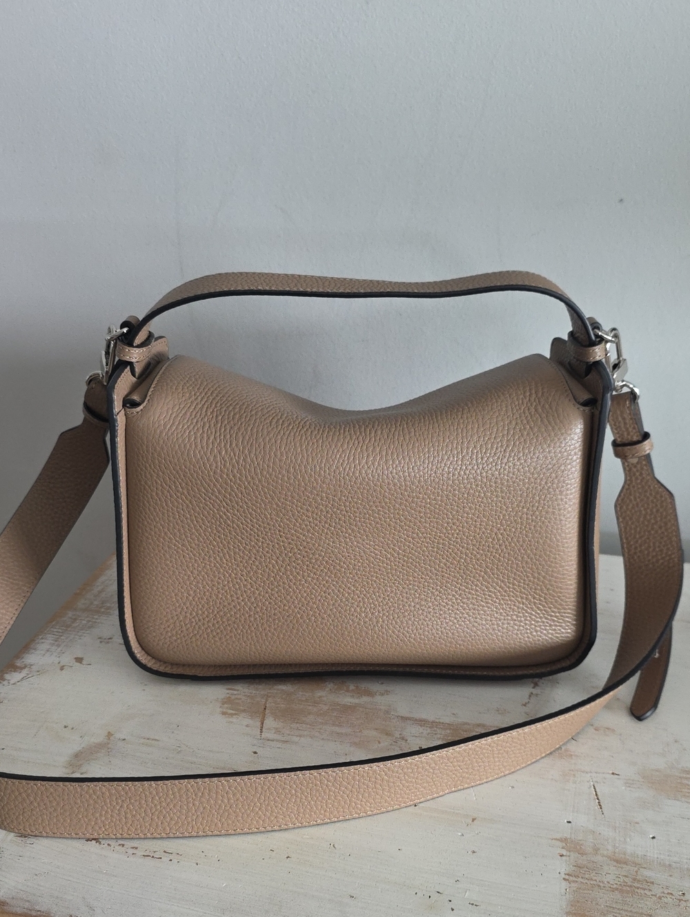 The Horse Clementine Bag In Pebbled Taupe - Picture 4 of 12